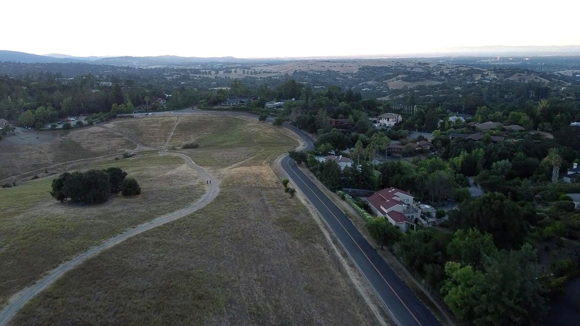 Homes among the oaks in the Bay Area hills