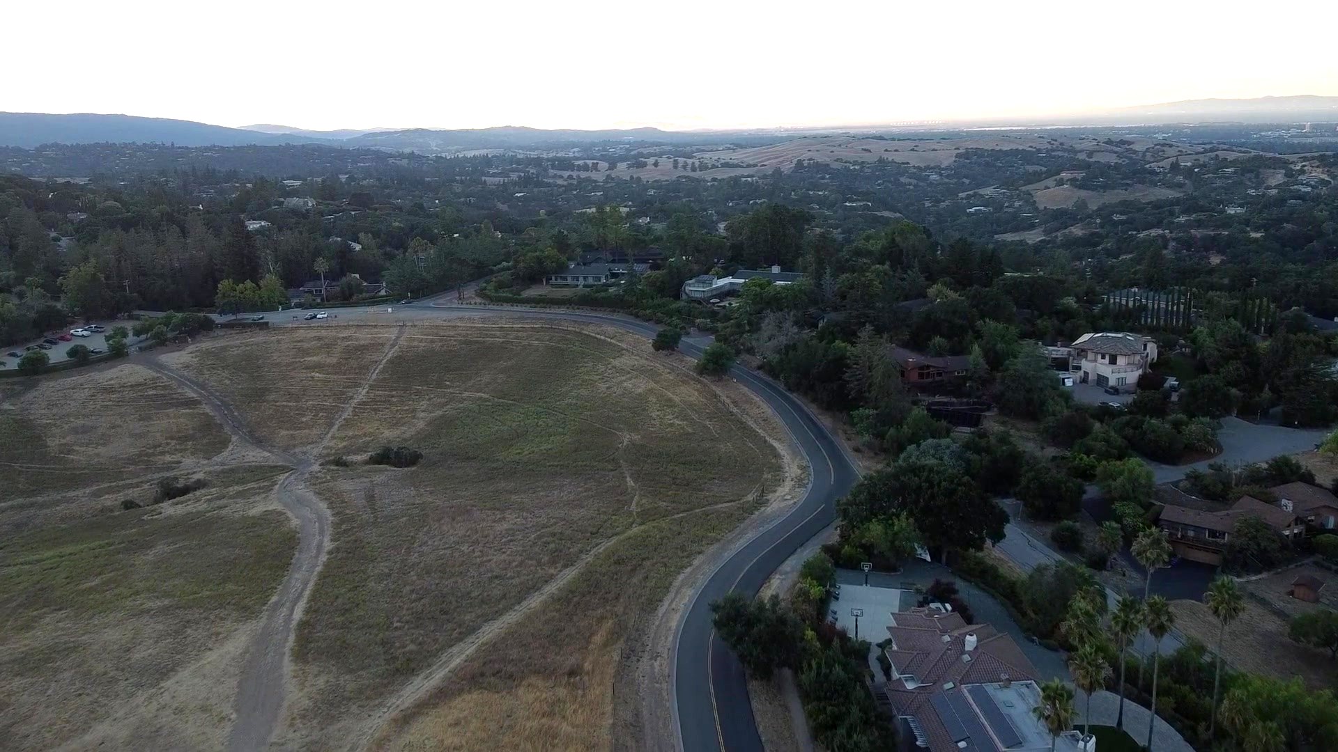Homes among the oaks in the Bay Area hills